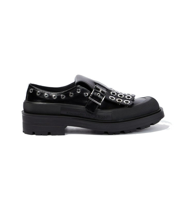 Photo: Alexander McQueen - Tread embellished leather loafers