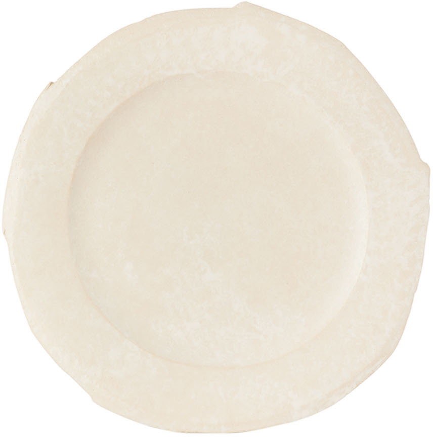 Yellow Nose Studio White Moon Dinner Plate