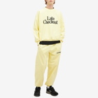 Late Checkout Men's LC Logo Crew Sweat in Yellow