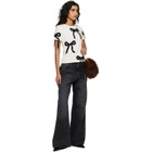 Marc Jacobs Off-White Bow Shrunken T-shirt