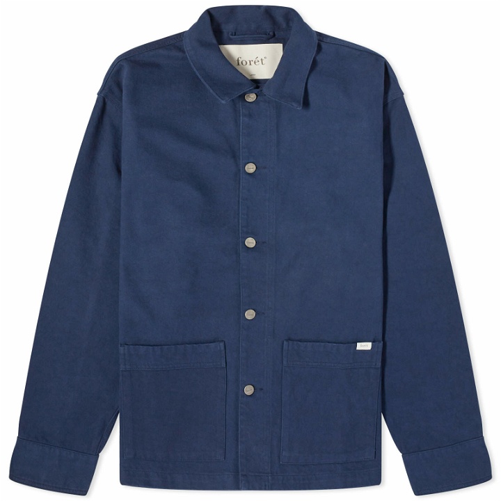Photo: Foret Men's Angler Club Overshirt in Navy