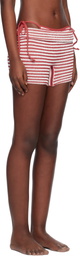 Bond-Eye Red & White Dom Shorts