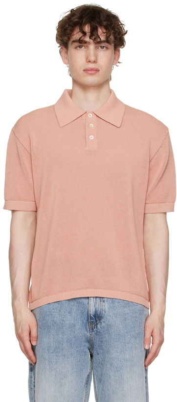Photo: Second/Layer SSENSE Exclusive Pink Polo