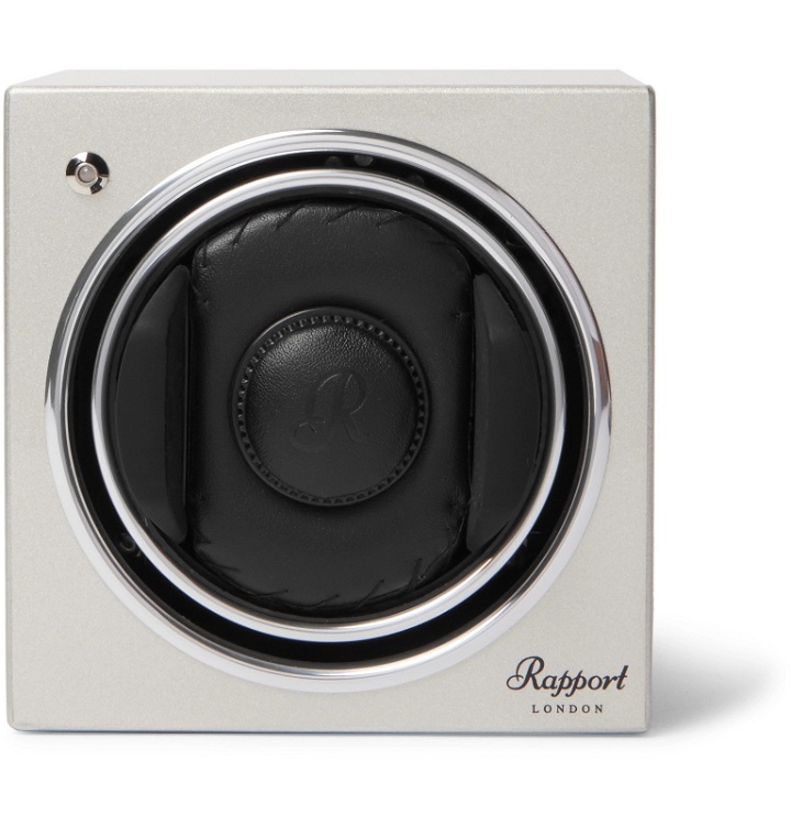 Photo: Rapport London - Evo Cube #8 Lacquered-Wood Automatic Watch Winder - Silver