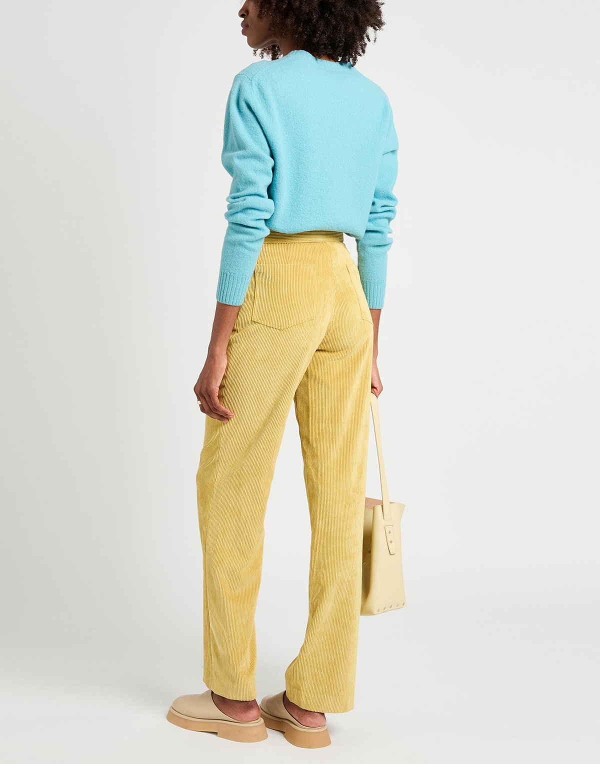 Jijil Womens Pants in Yellow