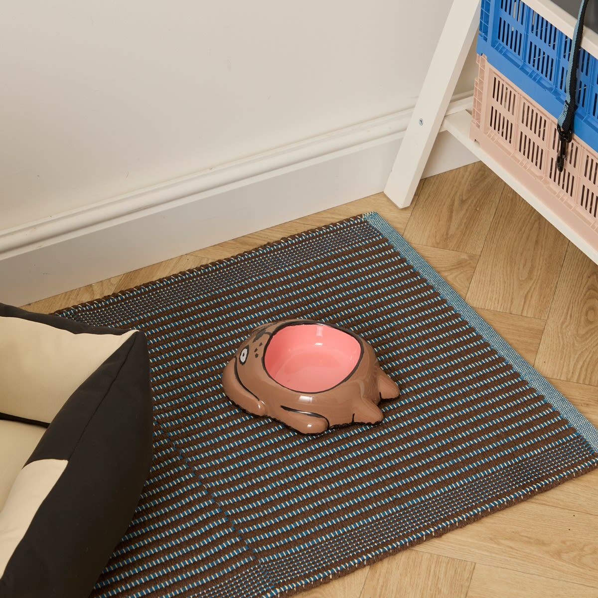 Home Studyo x Jean Jullien Dog Bowl in Brown 