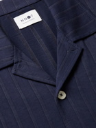 NN07 - Sleepwell Striped Cotton Pyjama Set - Blue