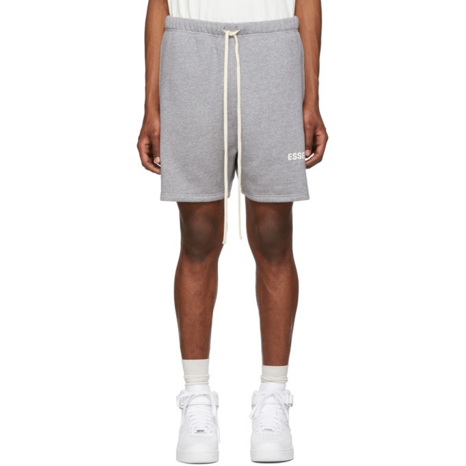 Photo: Essentials Grey Fleece Sweat Shorts