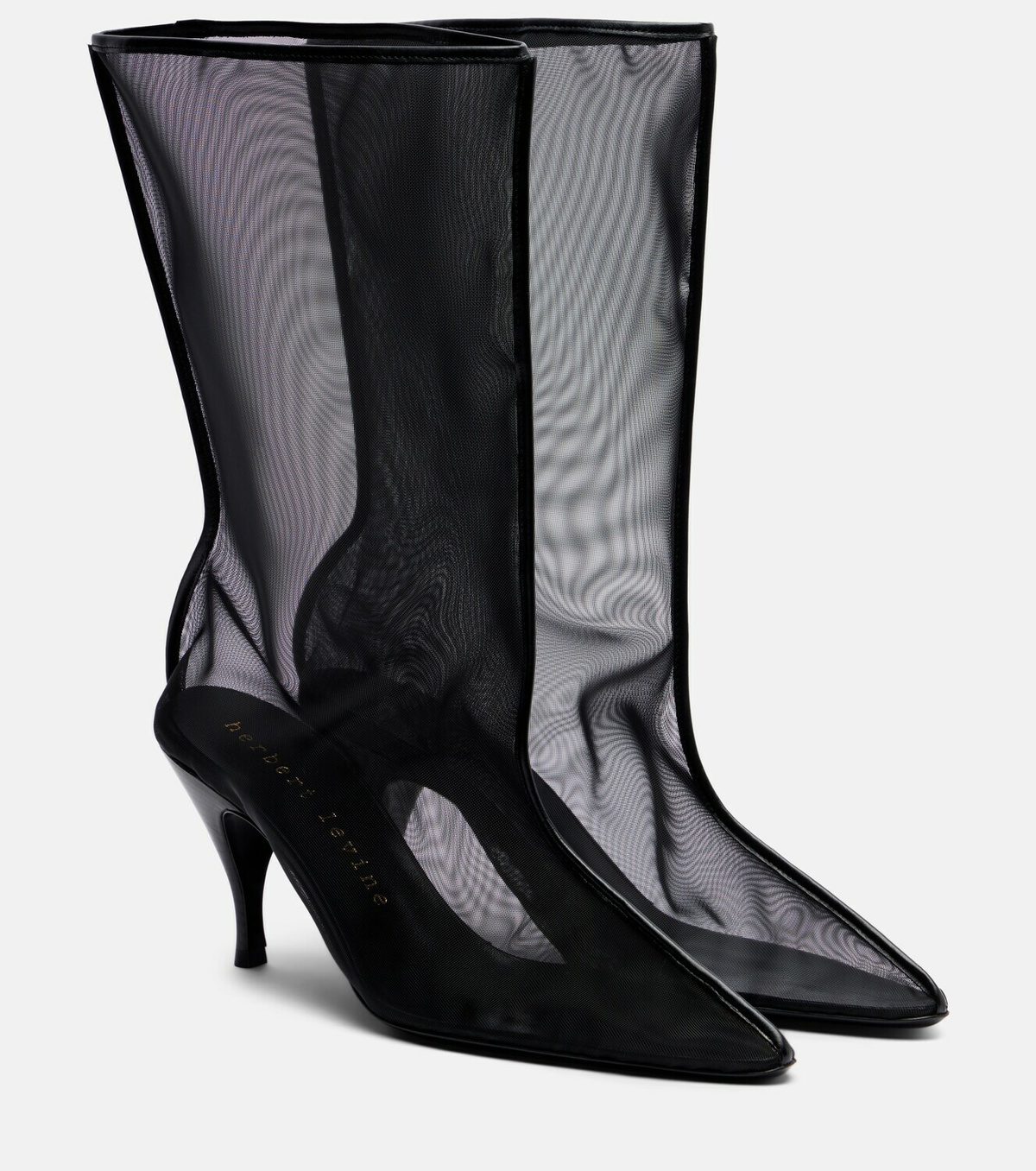 Herbert Levine Drawing A Blank 85 mesh mid-calf boots