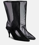 Herbert Levine Drawing A Blank 85 mesh mid-calf boots