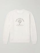 Aimé Leon Dore - Atlas Logo-Print Cotton-Jersey Sweater - White