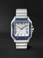 Cartier - Santos de Cartier Automatic 39.8mm Stainless Steel and PVD-Coated Watch, Ref. No. CRWSSA0047