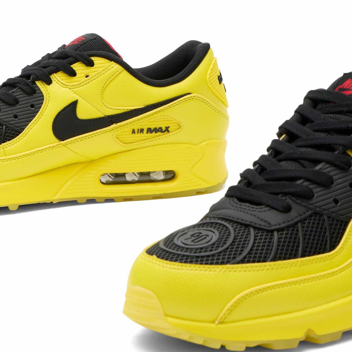 Nike Men's Air Max 90 Sneaker in Zest/Black/Red