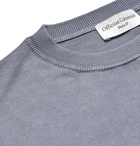 OFFICINE GÉNÉRALE - Neils Garment-Dyed Loopback Cotton-Jersey Sweatshirt - Blue