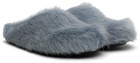 Marni Blue Fussbett Sabot Slip-on Loafers