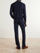 Dunhill - Merino Wool Polo Shirt - Blue