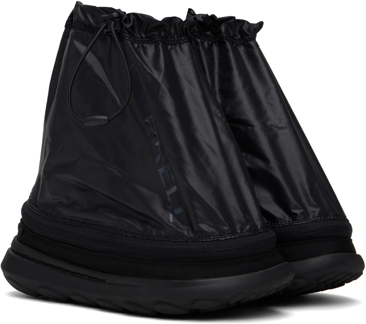 Merrell 1TRL Black Hut Moc 2 Packable Zip Off Loafers
