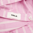 Tekla Fabrics Double Duvet in Mallow Pink Stripes 