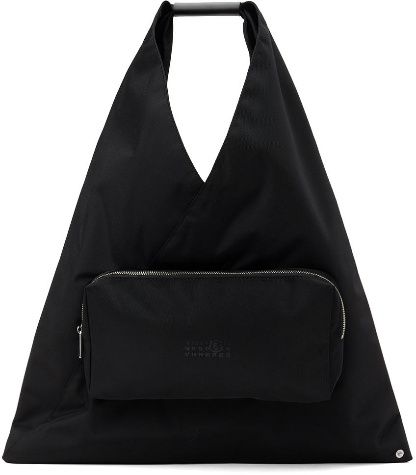 MM6 Maison Margiela Black Medium Classic Triangle Tote MM6 Maison Margiela