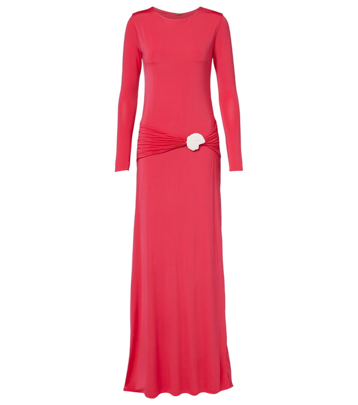 Photo: Cala de la Cruz Eres gathered jersey maxi dress