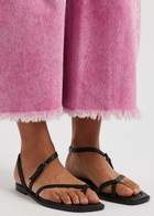 A.emery Lucia Leather Sandals Black