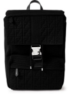 Fendi - Leather-Trimmed Logo-Jacquard Canvas and Mesh Backpack