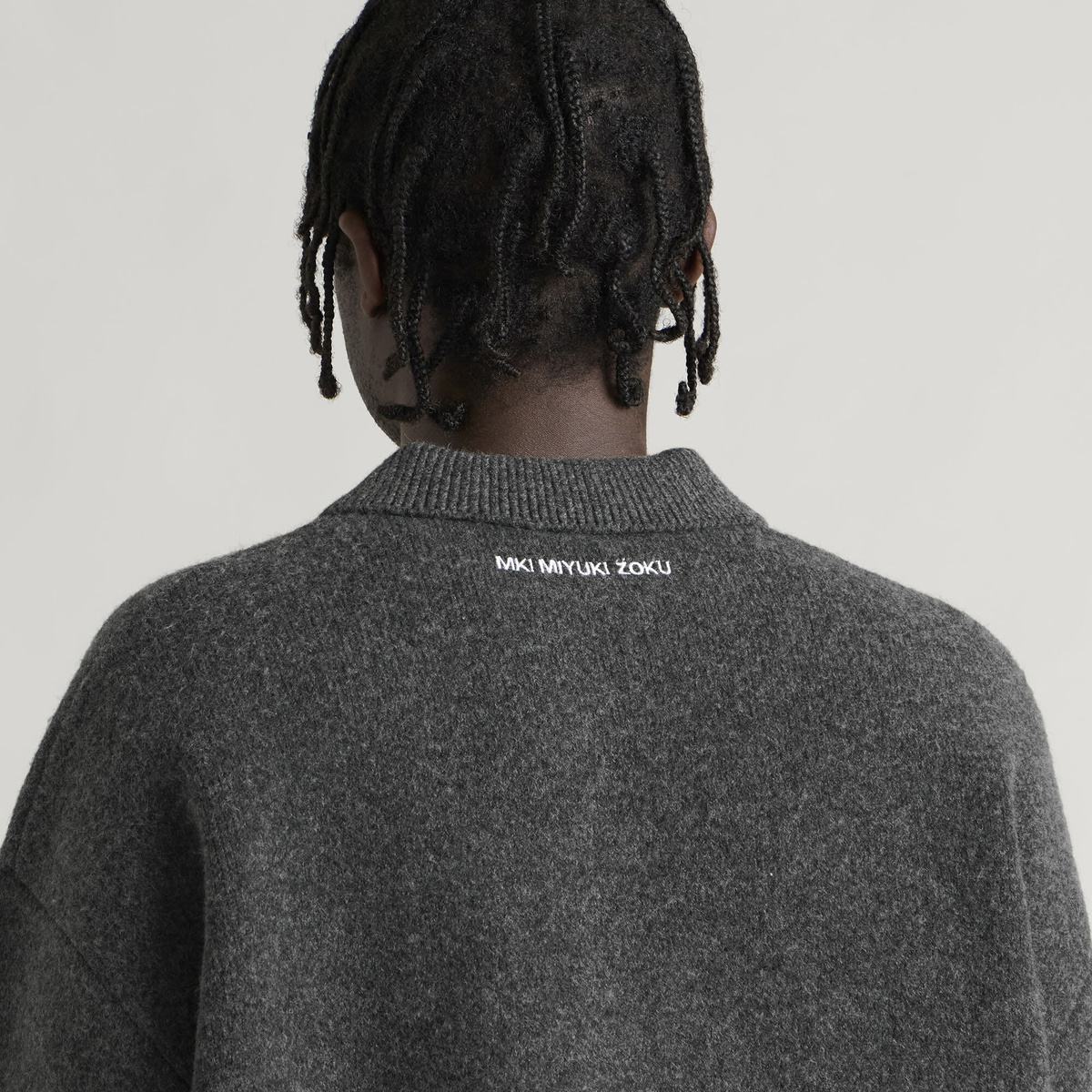 MKI Men's Double Knit Rugby in Charcoal