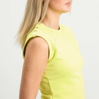 Peachy Den Women's Trixie Sweat Vest Top in Highlighter