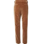 Ralph Lauren Purple Label - Camel Cotton-Velvet Suit Trousers - Brown