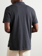 James Perse - Cotton-Jersey Polo Shirt - Blue