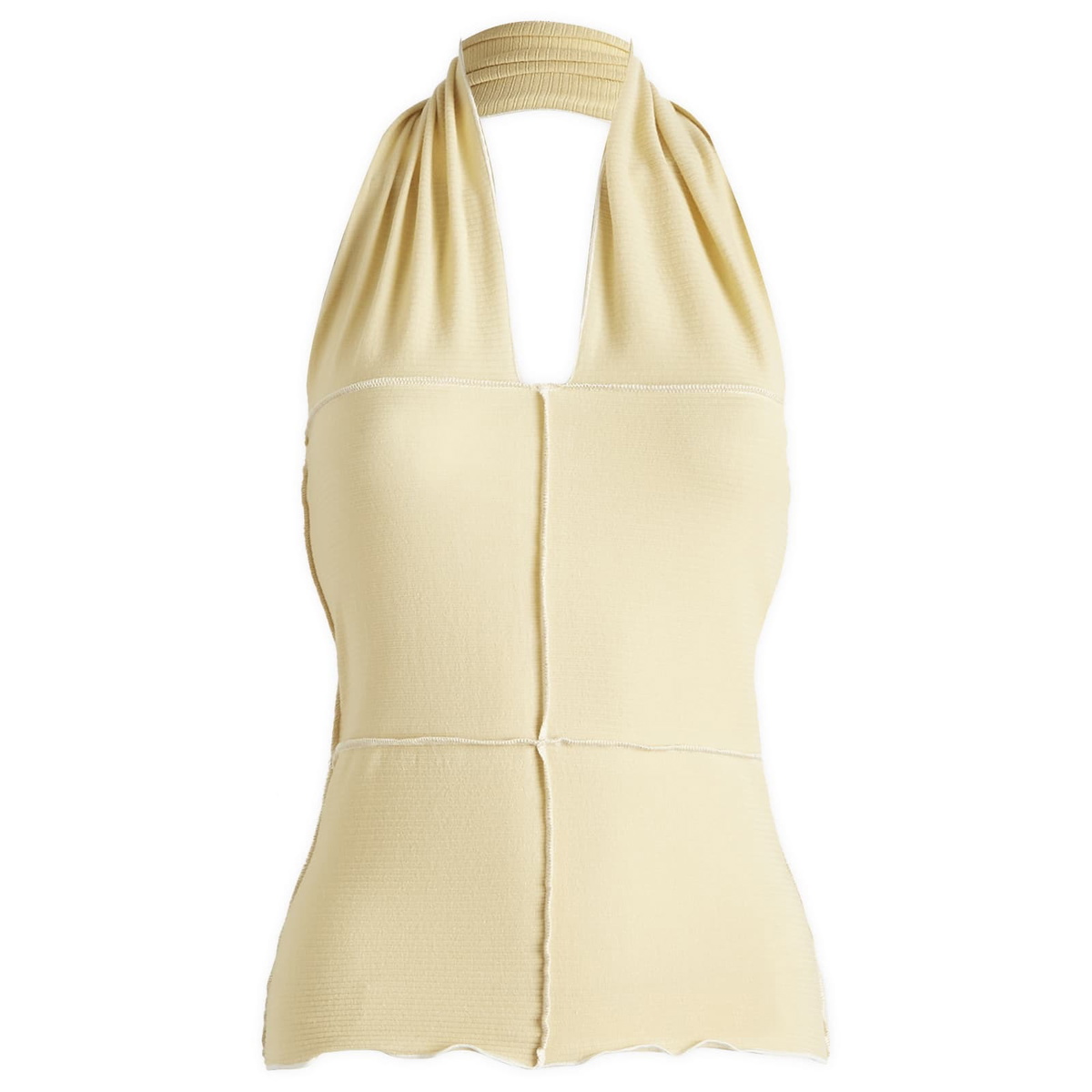 Baserange Women's Cinder Halt Top in Hen Yellow Baserange