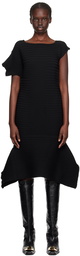 ISSEY MIYAKE Black Rectilinear Maxi Dress