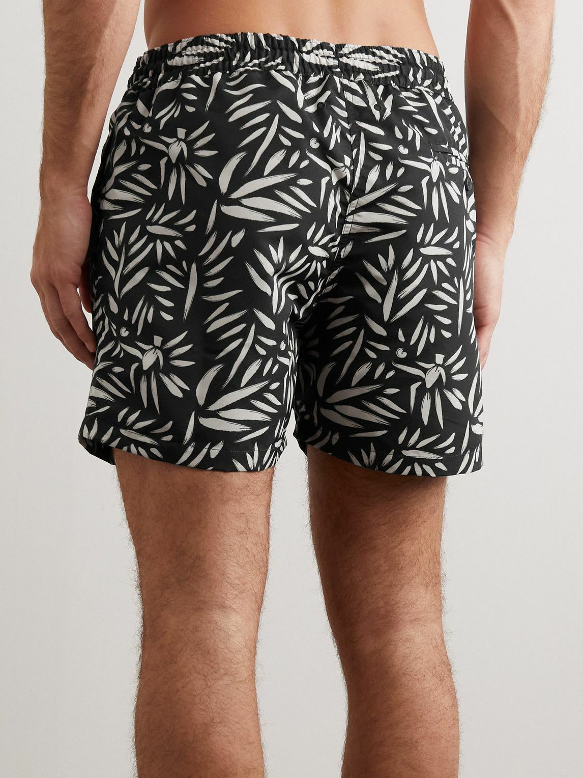 FRESCOBOL CARIOCA Straight-Leg Short-Length Printed Swim Shorts for Men