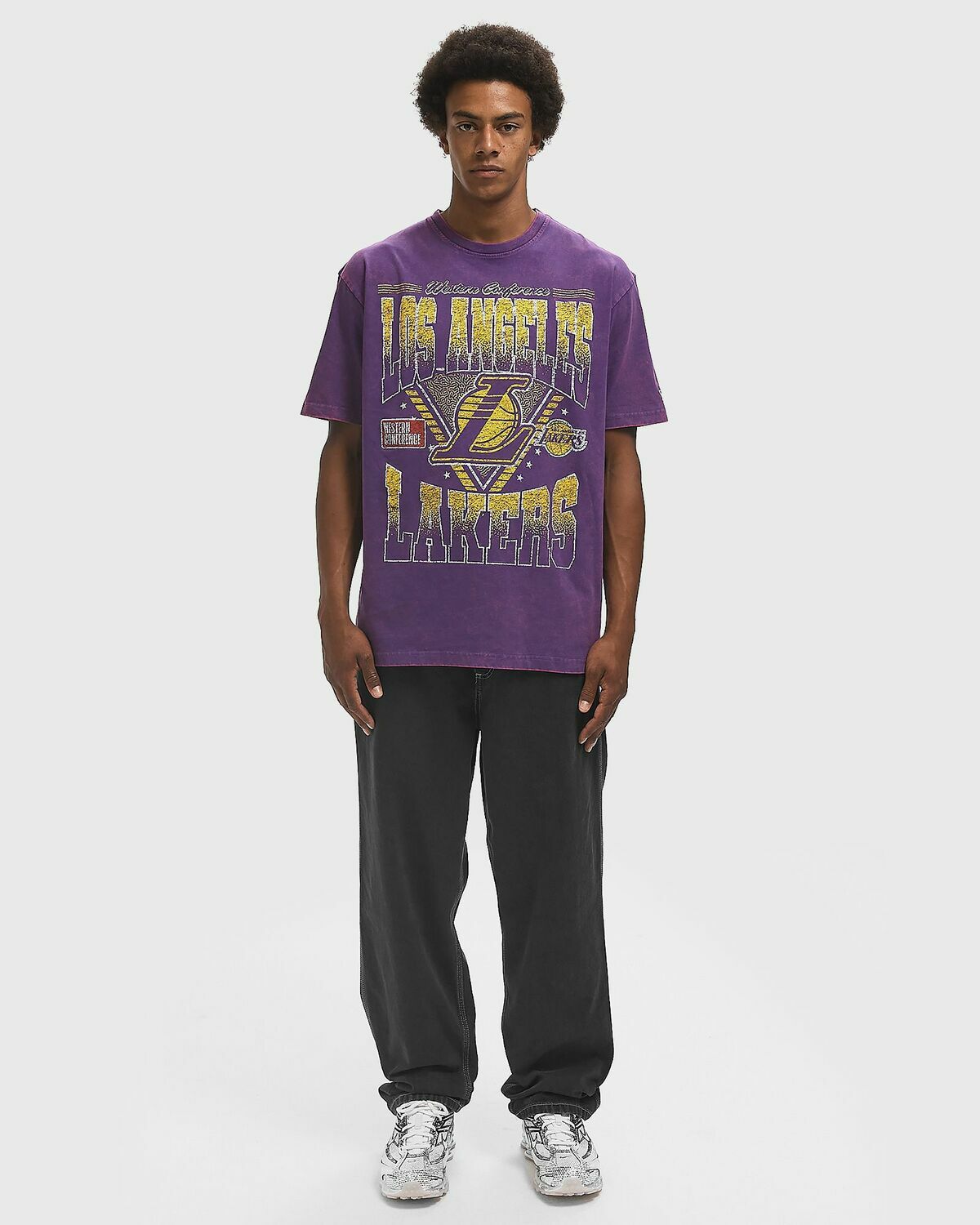 New Era SPTCLAS SSTEE2399 LOS ANGELES LAKERS Purple Mens Shortsleeves/Team Tee