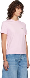 JACQUEMUS Pink 'The Gros Grain short-sleeve' T-shirt