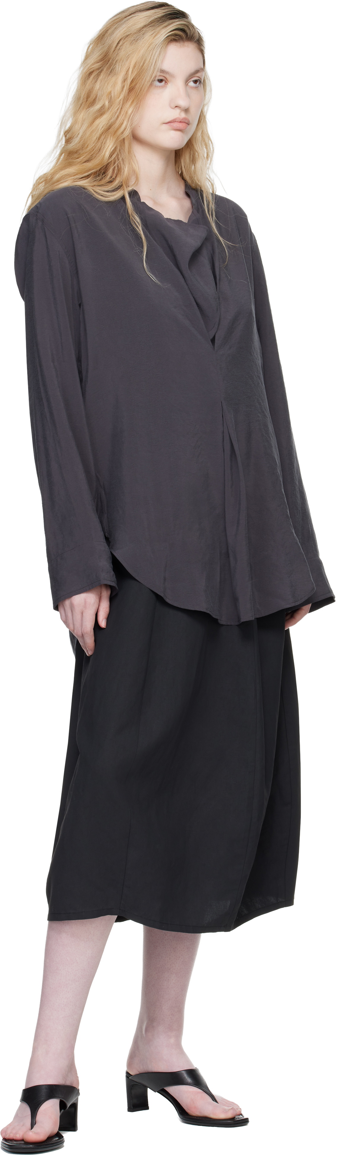 Studio Nicholson Gray Pampa Blouse
