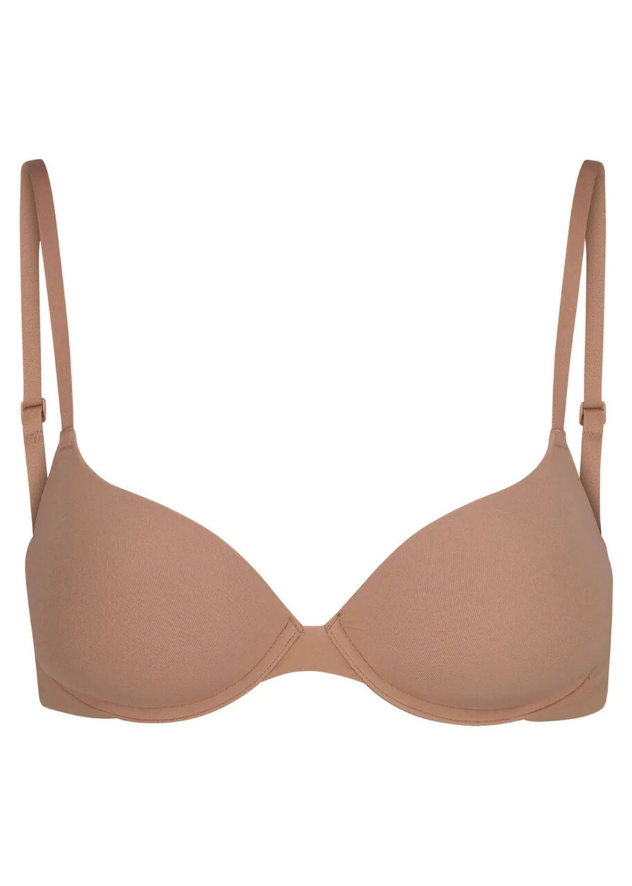 Skims Stretch-jersey Push-up bra Light Brown