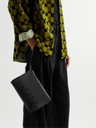 Loewe - Logo-Print Pebble-Grain Leather Pouch