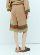 Gucci Interlocking GG Wool Mohair Bermuda Shorts