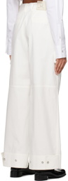 Wooyoungmi Off-White Paneled Trousers