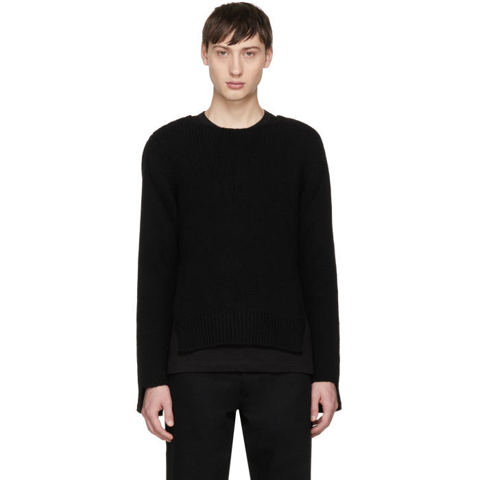 Photo: Comme des GarÃ§ons Shirt Black Open Side Sweater