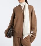 Extreme Cashmere N°496 Like cashmere-blend half-zip sweater