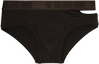 LGN Louis Gabriel Nouchi Brown Cutout Briefs