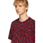 Kenzo Red Leopard Straight T-Shirt