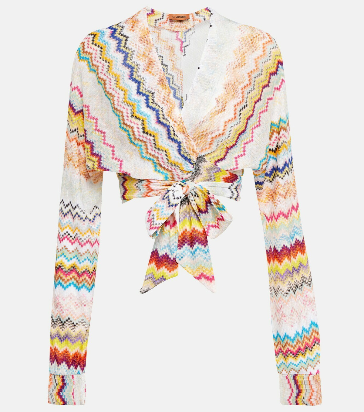 Missoni Mare V-neck wrap top