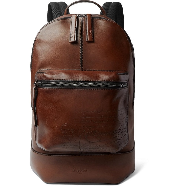 Photo: Berluti - Volume Large Leather Backpack - Men - Tan
