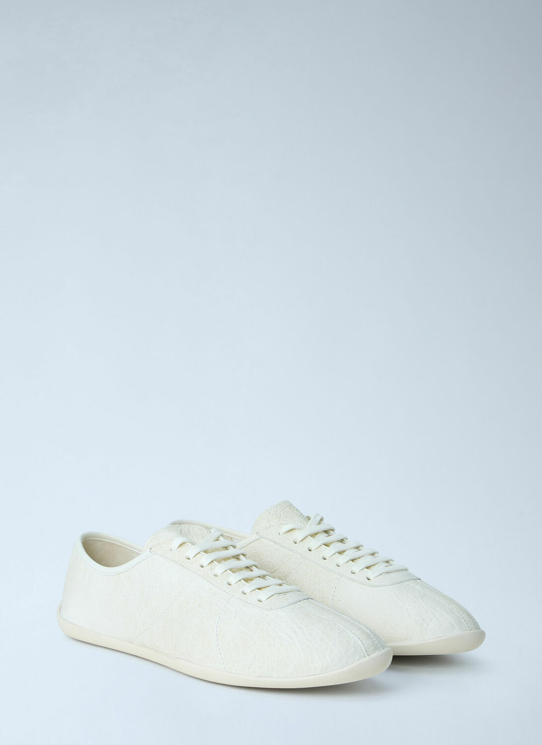 The Row Clement Crinkled-Leather Sneakers