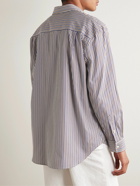 Nili Lotan - Cristobal Striped Cotton-Poplin Shirt - Blue