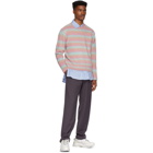 Andersson Bell Pink Brushed Striped Sweater