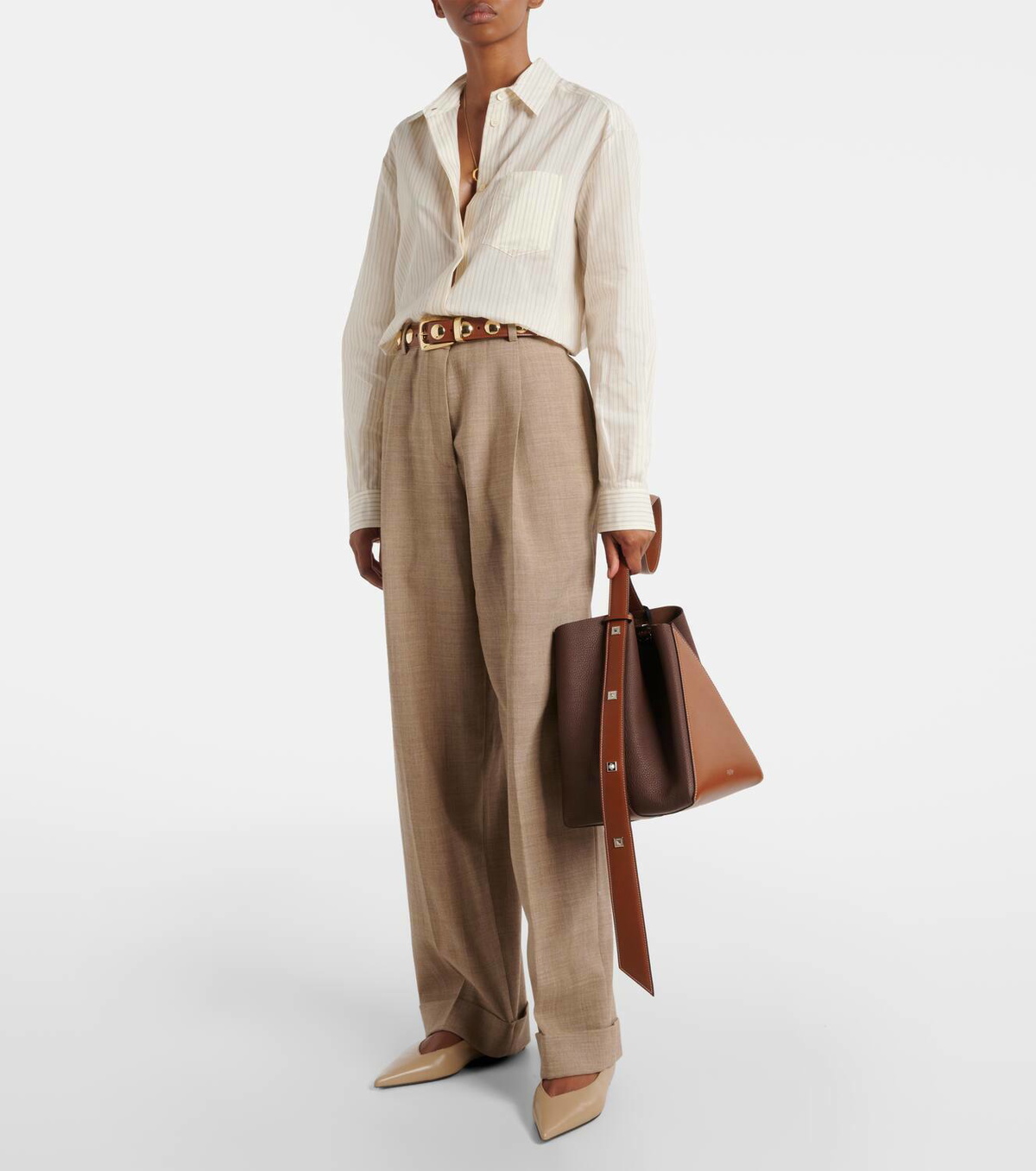 【国内発送】MAX MARA MMBucket スモールレザーバケットバッグ Max Mara MMBucket Small leather bucket bag Max Mara
